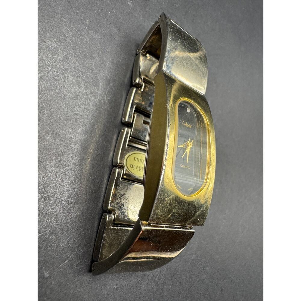 Collezio Diamond Analog Rectangular Two Tone Blac… - image 3